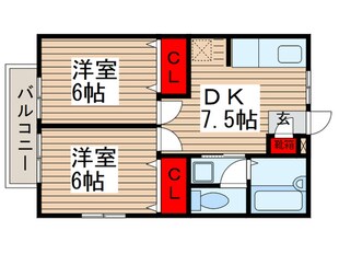 ジュネパレス松戸第７０８の物件間取画像